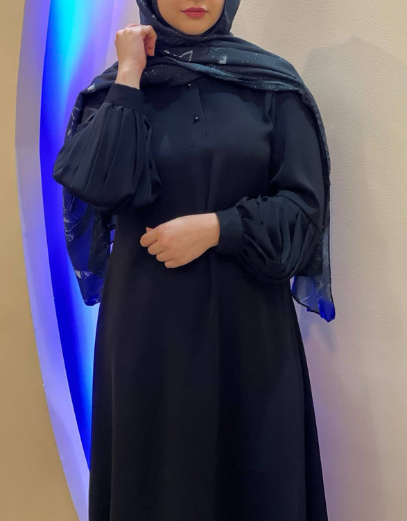 مانتو عبا طرح دار مشکی