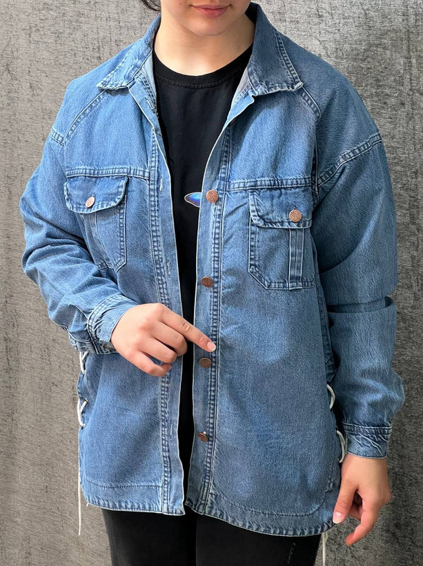 کت جین پایین بندی رنگ سبز قد 75 کیفیت تضمینی